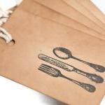 Silverware Kraft Tags . Gift Label Tags For..